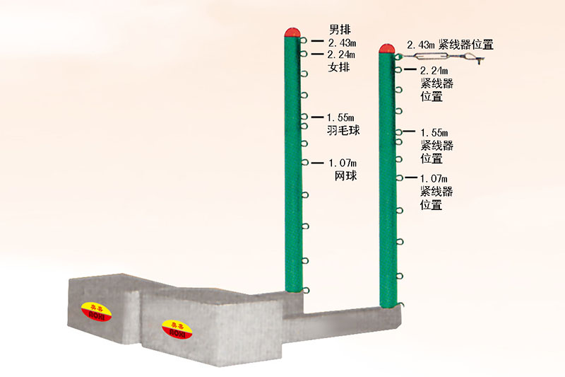 LS-214移动式排羽网三用柱